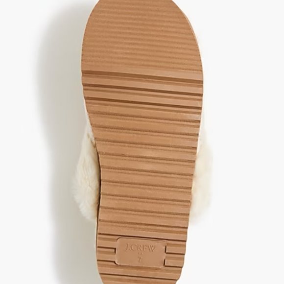 J. Crew Factory Cable-knit scuff slippers- NEW - Picture 3 of 6